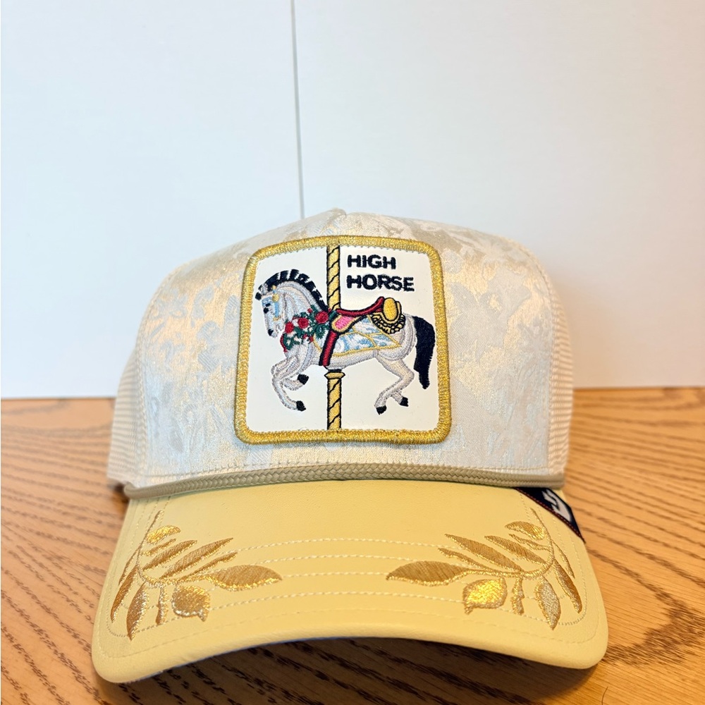 Goorin Bros Cream & Gold Carousel Trucker Hat